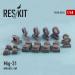 Mig-31 wheels set, ResKit RS48-0036